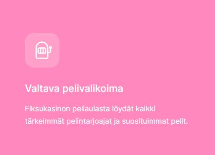 Valitse oma suosikkipelisi ja pelaa